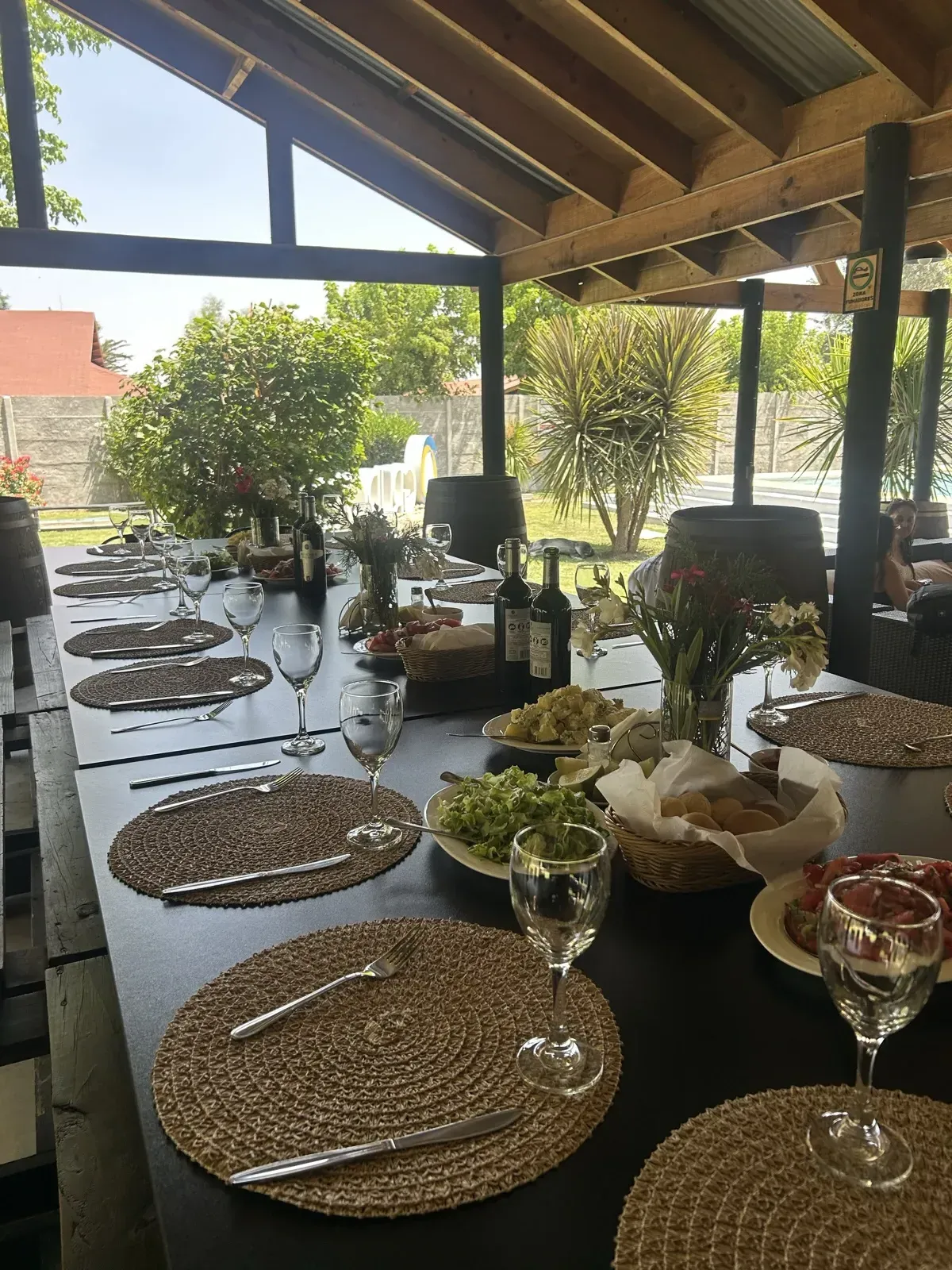 Mesa montada para una celebración privada por G3