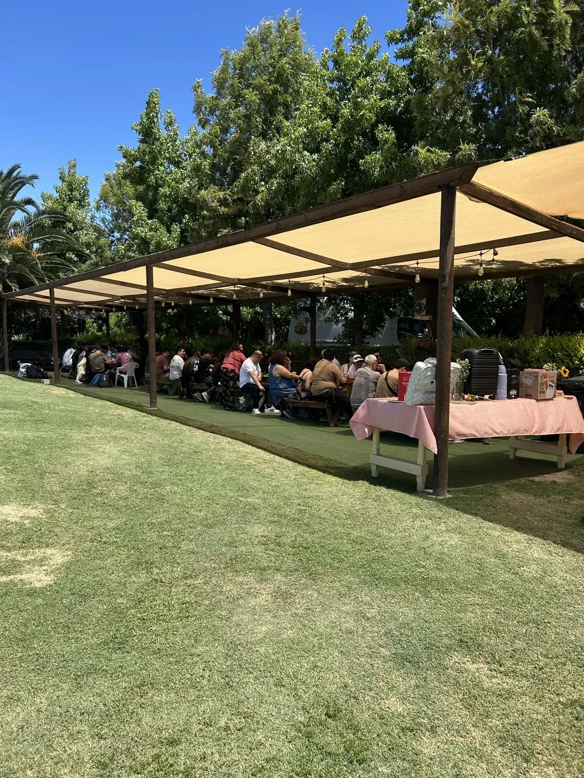 Espacio al aire libre para paseos de curso en el Centro de Eventos G3